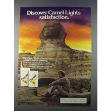 1980 Camel Lights Cigarettes Ad - Discover Satisfaction