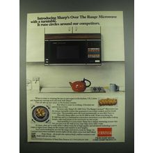 1984 Sharp R-1400 Over the Range Carousel Microwave Ad