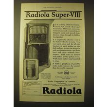 1924 RCA Radiola Super-VIII Radio Ad