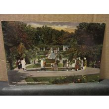 THE ITALIAN GARDENS, SCARBOROUGH, YORKSHIRE unused vintage postcard =
