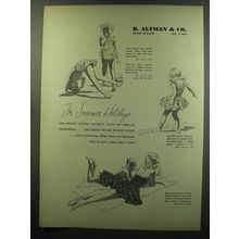 1949 B. Altman & Co. Cole of California Children's Wear Bathing Suits Ad