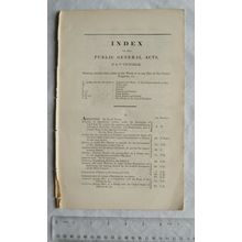 1843 Index to the Public General Acts shewing whether whole of part of the UK