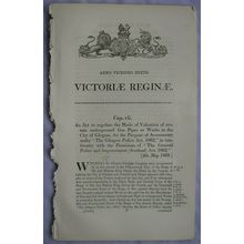 1863 Act of Parliament: valuation gas pipes Glasgow