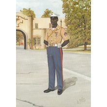 United States Marine Corps Corporal Uniform Postcard