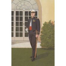 USA Marine Corps Evening Dress Military Fashion Uniform Postcard