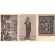 Kirche Pullach Seitenaltar Hochaltar 3x German Religious Postcard s