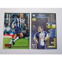 183. Peter Atherton - Sheffield Weds - Merlin Ultimate P. L 1995/96 Card (ef1)