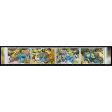 Micronesia WWF Mandarinfish Strip of 4v 2009 MNH MI#2052-2055 Sc#848a-d