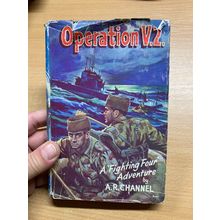 VINTAGE "OPERATION V.2." A R CHANNEL WW2 FICTION HARDBACK BOOK (P3)