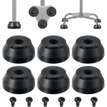 Feekoon 6 Pack Cane Feet Compatible with Hurrycane Replacement Rubber Feet Repla