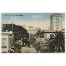 GRAN CANARIA Las Palmas Plaza de Cairasco early 20th C. RPPC Rodrigues 110