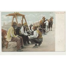 Negro Idlers waiting for jobs Cotton early 20th C. RPPC Adolph Selige No. 12