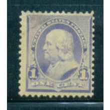 219 1c Benjamin Franklin Barely Clears MDG M01866