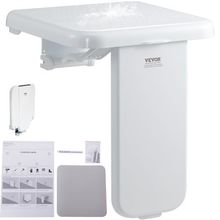 Folding ABS Shower Seat, 15.7'' x 16.7'' Unfolded, Wall Mounted Fold Up Show...