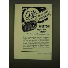1955 Weston Exposure Meter Ad - That Ends Guesswork