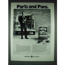 1974 GE Potscrubber Dishwasher Ad - Parts and Pans
