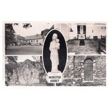 MINSTER ABBEY, THANET, RAMSGATE KENT unused vintage postcard. RP Sunbeam Photo =