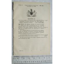 1903 Act of Parliament: Glasgow sewers bridge over River Kelvin