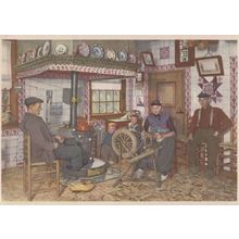 Staphorst Zwolle Fashion Sewing Crafts Wheel Dutch Postcard