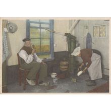 Laren Pipe Smoking Holland Fashion Dutch Postcard