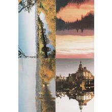 Upton Upon Severn Worcester 4x Reflections Postcard s