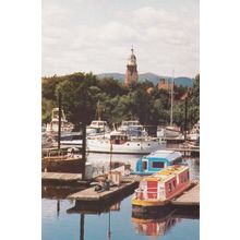 Upton Upon Severn Boat Barges For Hire Worcester Postcard