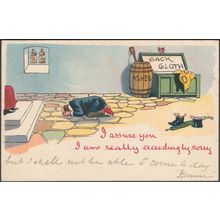 I Assure You I Am Exceedingly Sorry, 1904 - Stewart & Woolf Write On Postcard