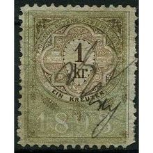 1893 Revenue Stamp - 1 Kr. - fine used (o) - Barefoot 378