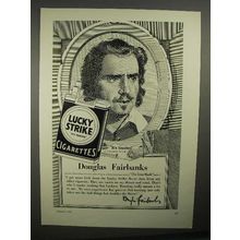 1928 Lucky Strike Cigarettes Ad - Douglas Fairbanks