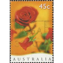 AUSTRALIA, FLOWER, Valentine Rose, orange 1997, 45c, #2