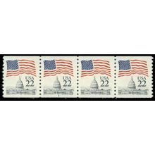 2115 22c U.S. Flag Very Fine MNH PNC 4/4 R0788