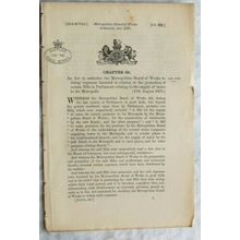 1879 Act of Parliament: supply of water to Metropolis