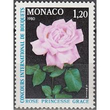 Monaco 1979 Michel 1394 Neuf ** Cote (2008) 3.40 € Rose Princesse Grâce