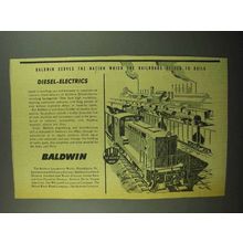 1942 Baldwin Diesel-Electric Switching Locomotives Ad