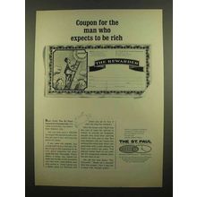 1965 The St. Paul Insurance Ad - Expects to Be Rich