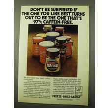 1971 Freeze-Dried Sanka Coffee Ad - Don't be Surprised
