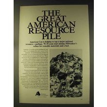 1976 American Can Company Ad - Resource Pile