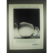 1982 Orrefors Martini Pitcher Ad - Vicke Lindstrand