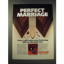 1987 Porter-Cable Model 555 Plate Joiner Ad - Perfect Marriage