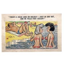 SAUCY SEASIDE POSTCARD 1967 postmark.. PEDRO no 109 boy-friend