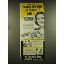 1939 Armour's Star Bacon Ad - Always insist on Armour's Star Bacon