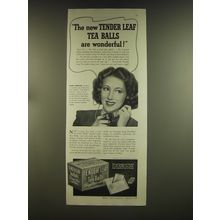 1939 Tender Leaf Tea Balls Advertisement - Hazel Barbour