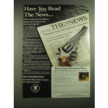 1988 NRA National Rifle Association Ad - Have you read the news