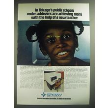 1974 Sperry Univac Computer Systems Ad - In Chicago's public schools