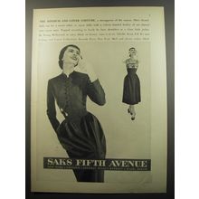 1950 Saks Fifth Avenue Ad - Young Hollywood Dress and Jacket - Wenczel photo