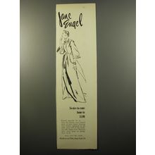 1950 Jane Engel Gros de Londres Hostess Gown Ad - So-nice-to-come home-to