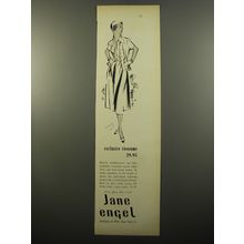 1950 Jane Engel Dress and Jacket Ad - Exclusive twosome