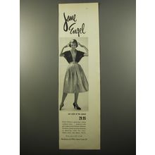 1950 Jane Engel Greta Piattry Dress Ad - Our catch of the season