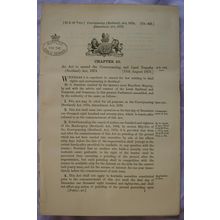 1879 Act of Parliament: land transfer Scotland