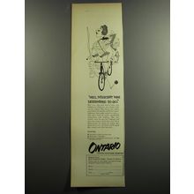 1953 Ontario Canada Ad - Well, Millicent was determined to go